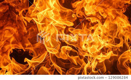 Images of battles, wars, forest fires, etc. Textures of raging flames and flickering fire Images of battles, wars, forest fires, etc. Textures of raging flames and flickering fire 129086284