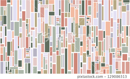 A colorful geometric rectangle pattern. A geopentric background in pastel colors. A colorful shapes backdrop. An abstract multi-colored texture. 129086313