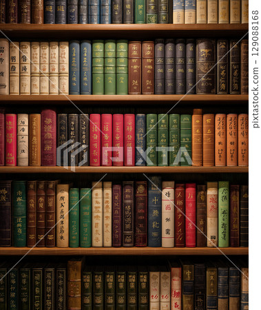 【古典書架裝幀】散發著深厚學問與歷史氣息的書房影像 129088168