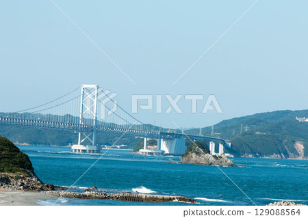 Naruto Strait and Onaruto Bridge (view from Tokushima side) Naruto Strait and Onaruto Bridge (view from Tokushima side) 129088564