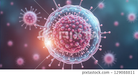 Microscopic liposome spheres with molecular core, encapsulated by lipid bilayer, enabling precise drug delivery and targeted therapeutic transport 129088811