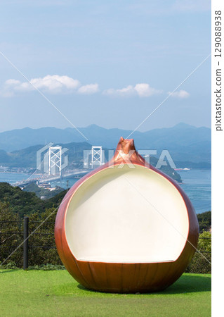 Naruto Strait and Onaruto Bridge (view from Awaji Island) 129088938