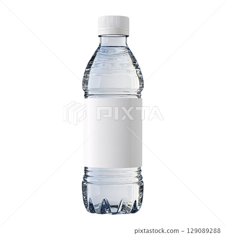 Fresh bottled water with clear label, perfect for hydration and refreshment. Ideal for outdoor activities, workouts, or daily hydration needs 129089288