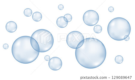 Carbonated water with 3d gas balls texture. 129089647