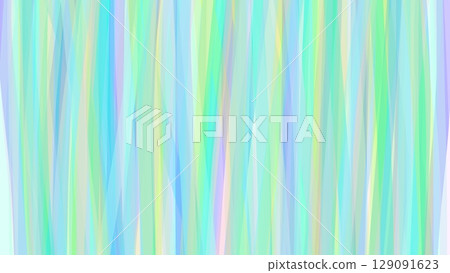 Colorful light blue pastel color lines hand-drawn stripes watercolor border background material 129091623