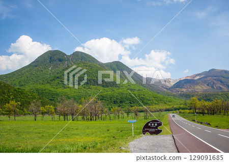 Chojabaru, Tadewara Marsh, and the Kuju Mountains in May 129091685