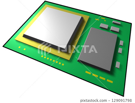 electrical parts, semiconductor, cpu 129091798