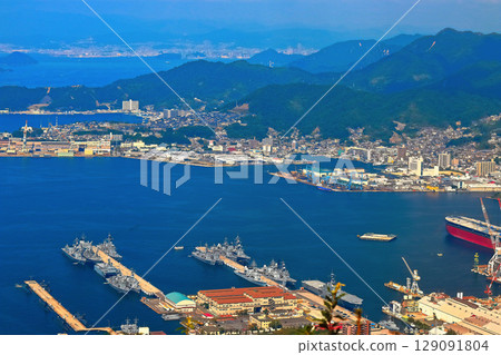 [廣島縣]從陣中眺望須古島（海上自衛隊/艦隊） 129091804