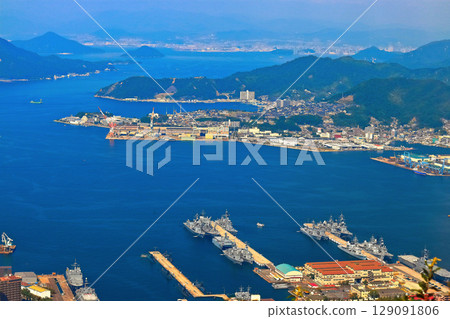[廣島縣]從陣中眺望須古島（海上自衛隊/艦隊） 129091806