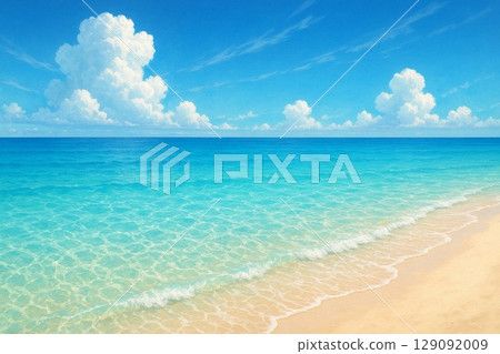 A beautiful sea with a pleasant summer breeze 129092009