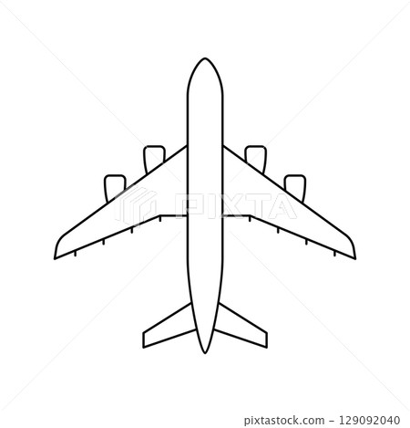 Airplane icon. Air travel and tourism item. 129092040