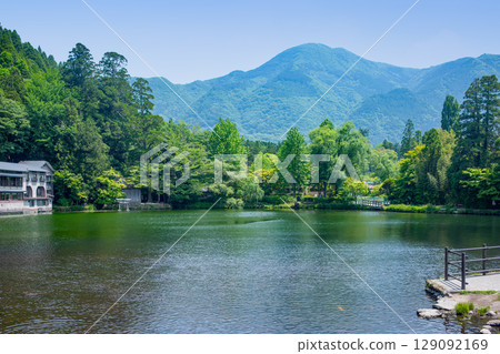 Fresh green Yufuin Kinka Lake 129092169