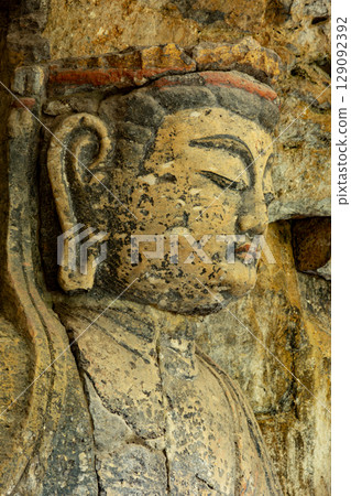 Usuki Stone Buddha Statue of Dainichi Nyorai 129092392