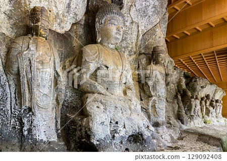Usuki Stone Buddha Statue of Dainichi Nyorai Usuki Stone Buddha Statue of Dainichi Nyorai 129092408