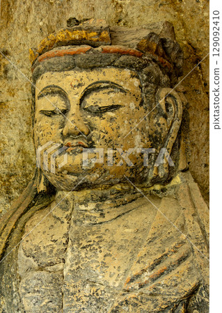 Usuki Stone Buddha Statue of Dainichi Nyorai 129092410