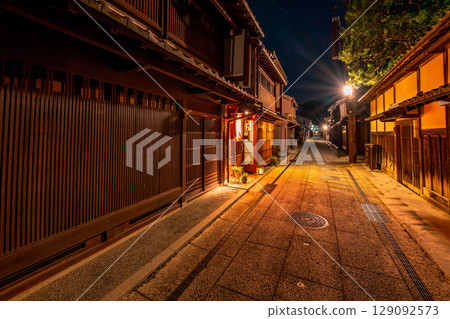 Fukui Prefecture Obama Nishigumi Teahouse District Night View 129092573