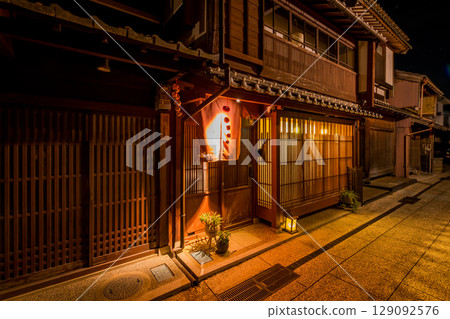 福井縣小濱西組茶屋街夜景 福井縣小濱西組茶屋街夜景 129092576