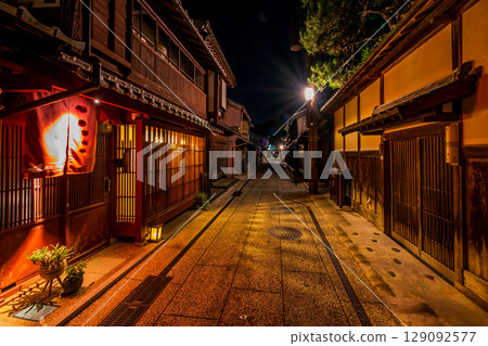 Fukui Prefecture Obama Nishigumi Teahouse District Night View 129092577