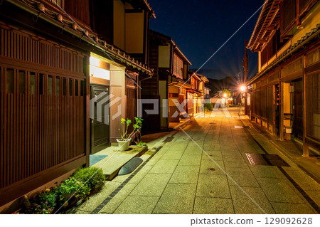 福井縣小濱西組茶屋街夜景 129092628