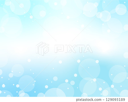 淺藍色圓點閃閃發光的背景 129093189