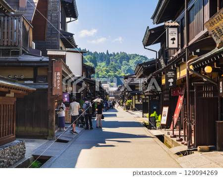 Hida Takayama's old townscape in summer 129094269