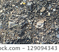 Tailings and waste sand  in  mined open pit coal quarry. Heavy erosion Tailings and waste sand  in  mined open pit coal quarry. Heavy erosion 129094343