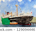 Hikawa Maru docked in the port of Yokohama 129094446