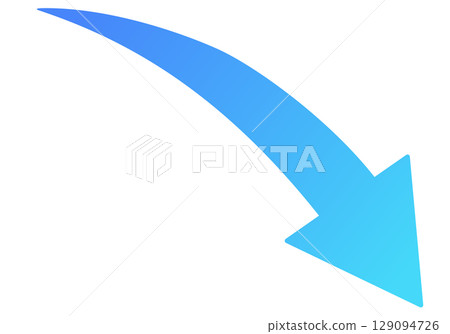 Descending blue arrow (gradient) Descending blue arrow (gradient) 129094726