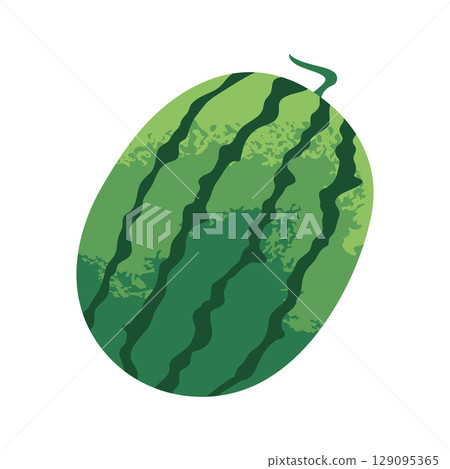 Watermelon fruit isolated on white background. Cartoon fruit. Vector illustration Watermelon fruit isolated on white background. Cartoon fruit. Vector illustration 129095365