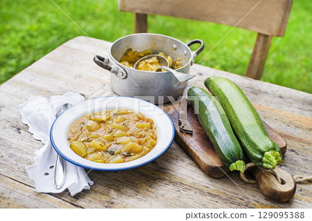 Zucchini dish Zucchini dish 129095388