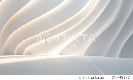 Curvy modern architecture 129095957