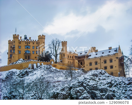 Hohenschwangau Castle in the snow 129096078
