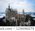 Neuschwanstein Castle seen from Marien Bridge 129096079