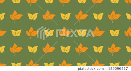 Foliage autumn seamless pattern Vector graphics 129096317