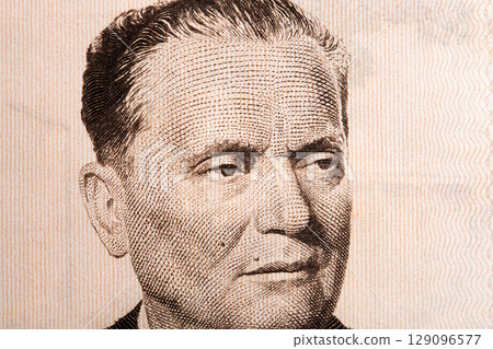Josip Broz Tito a closeup portrait from Guinean Bissau Sylis 129096577