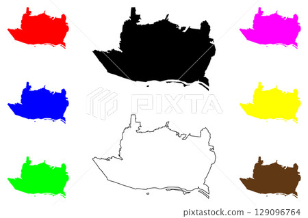 Fuchu city (Japan, Nihon-koku or Nippon-koku, Kanto region) map vector illustration, scribble sketch Fuchu-shi map Fuchu city (Japan, Nihon-koku or Nippon-koku, Kanto region) map vector illustration, scribble sketch Fuchu-shi map 129096764