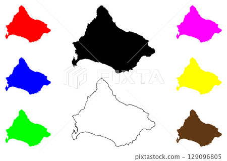 Hakodate city (Japan, Nihon-koku or Nippon-koku, Hokkaido region) map vector illustration, scribble sketch Hakodate-shi map Hakodate city (Japan, Nihon-koku or Nippon-koku, Hokkaido region) map vector illustration, scribble sketch Hakodate-shi map 129096805