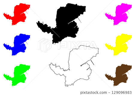 Isahaya city (Japan, Nihon-koku or Nippon-koku, Kyushu region) map vector illustration, scribble sketch Isahaya-shi map Isahaya city (Japan, Nihon-koku or Nippon-koku, Kyushu region) map vector illustration, scribble sketch Isahaya-shi map 129096983
