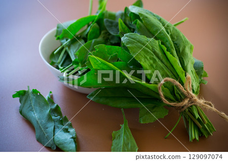 Rustic sorrel with natural texture Rustic sorrel with natural texture 129097074