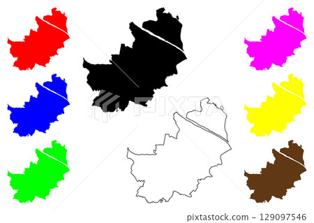 Kazo city (Japan, Nihon-koku or Nippon-koku, Kanto region) map vector illustration, scribble sketch Kazo-shi map Kazo city (Japan, Nihon-koku or Nippon-koku, Kanto region) map vector illustration, scribble sketch Kazo-shi map 129097546