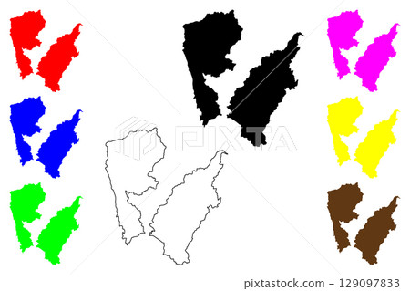 Kiryu city (Japan, Nihon-koku or Nippon-koku, Kanto region) map vector illustration, scribble sketch Kiryu-shi map Kiryu city (Japan, Nihon-koku or Nippon-koku, Kanto region) map vector illustration, scribble sketch Kiryu-shi map 129097833