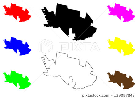 Kokubunji city (Japan, Nihon-koku or Nippon-koku, Kanto region) map vector illustration, scribble sketch Kokubunji-shi map Kokubunji city (Japan, Nihon-koku or Nippon-koku, Kanto region) map vector illustration, scribble sketch Kokubunji-shi map 129097842
