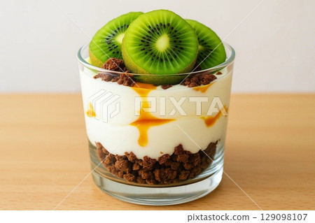 Kiwi Parfait A Delicious and Refreshing Dessert 129098107