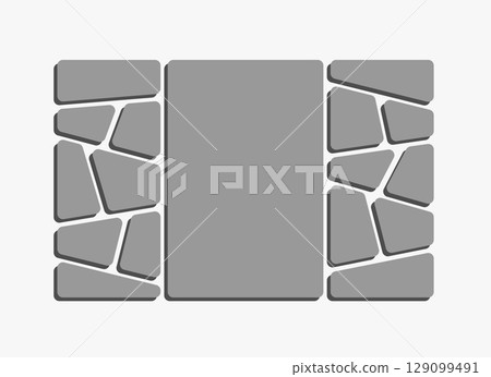 Template collage of 17 frames, images, photo Template collage of 17 frames, images, photo 129099491