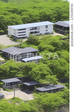 A stylish villa nestled in lush greenery 129100056