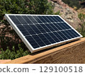 Modern Solar Panel Harnessing Sunlight in Nature 129100518
