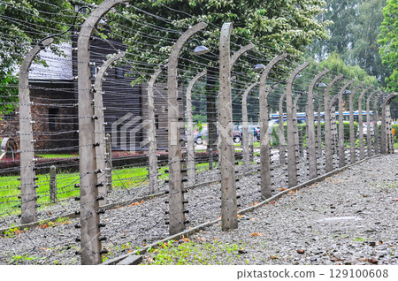 Auschwitz concentration camp in Poland 129100608