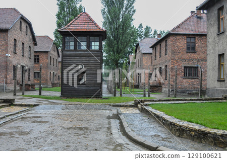 Auschwitz concentration camp in Poland 129100621