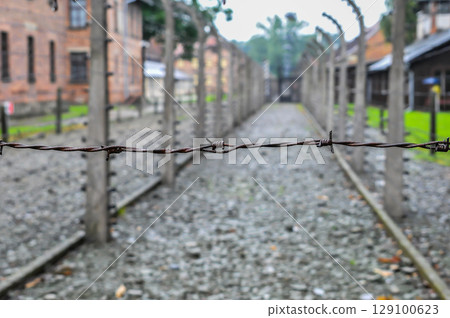 Auschwitz concentration camp in Poland 129100623