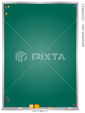 Blackboard frame vector material | A4 ratio, portrait orientation for free writing 129100813